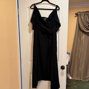 City Chic Asymmetrical Black Dress